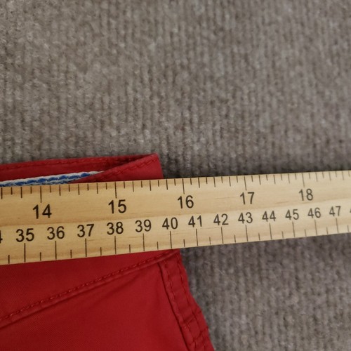 Hiltl Pants Mens Size 31x31 Red Chino Straight Flat Front Stretch Trouser Casual - 第 6/16 張圖片