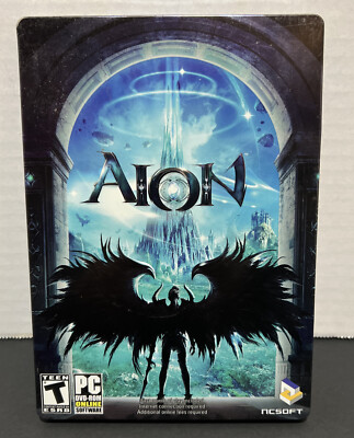 AION- A World Divided - Metal Case - 2009-  PC Games - Very Good