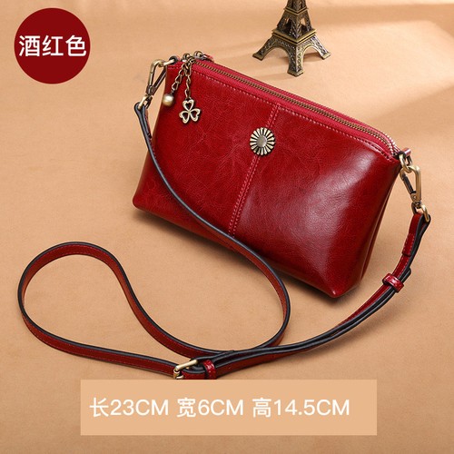 Women's Genuine Leather Mini Bags Single Shoulder Shell Bag Crossbody Tote Purse - Picture 10 of 16