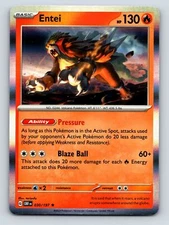 Basic Entei HP 130 Pressure Ability Blaze Ball Attack Fire Red