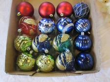 Assorted Lot Christmas, Ornaments, 12 Pieces Pet / Toddler Proof, Plastic NWOT