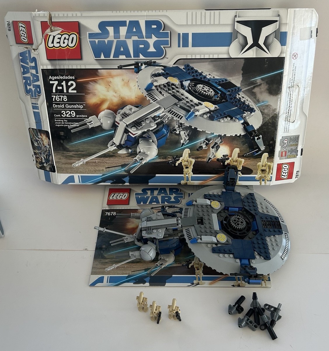LEGO Star Wars Droid Gunship 7678 Complete With Box and