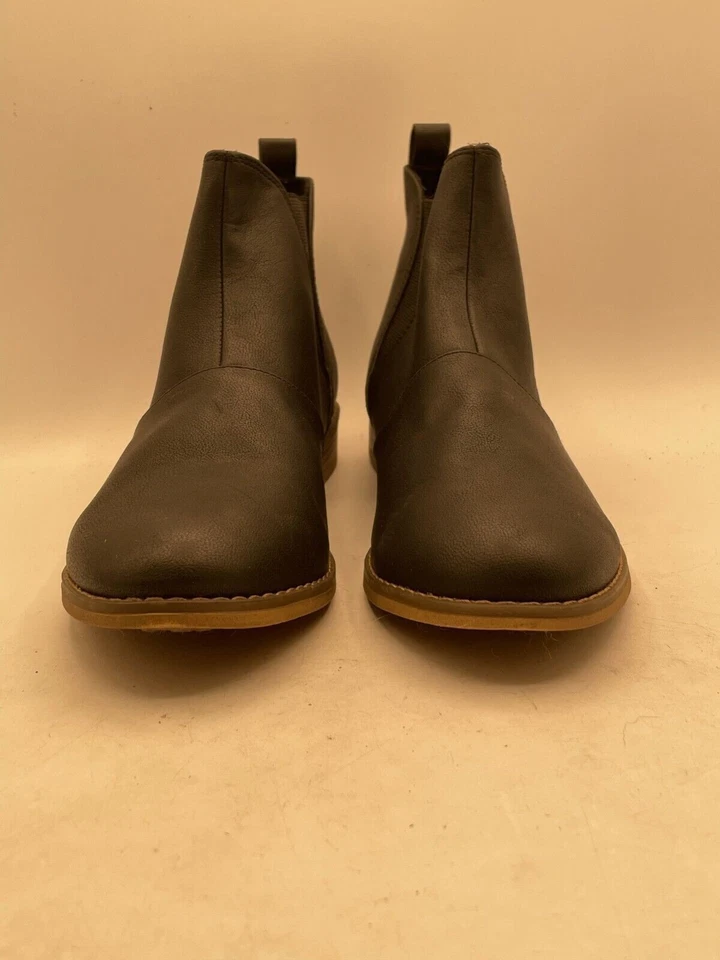 Rocket Dog Maylon 踝切尔西靴女式 11 码黑色人造皮革平底 — 第 2/4 张图片