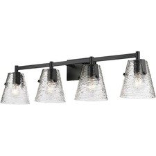 Z-Lite 1101-4V-MB Analia 4 Light 36 inch Matte Black Vanity Wall Light