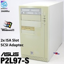 2x ISA Slot Computer ASUS P2L97-S SCSI Adaptec AIC-7800 Pentium II 2
