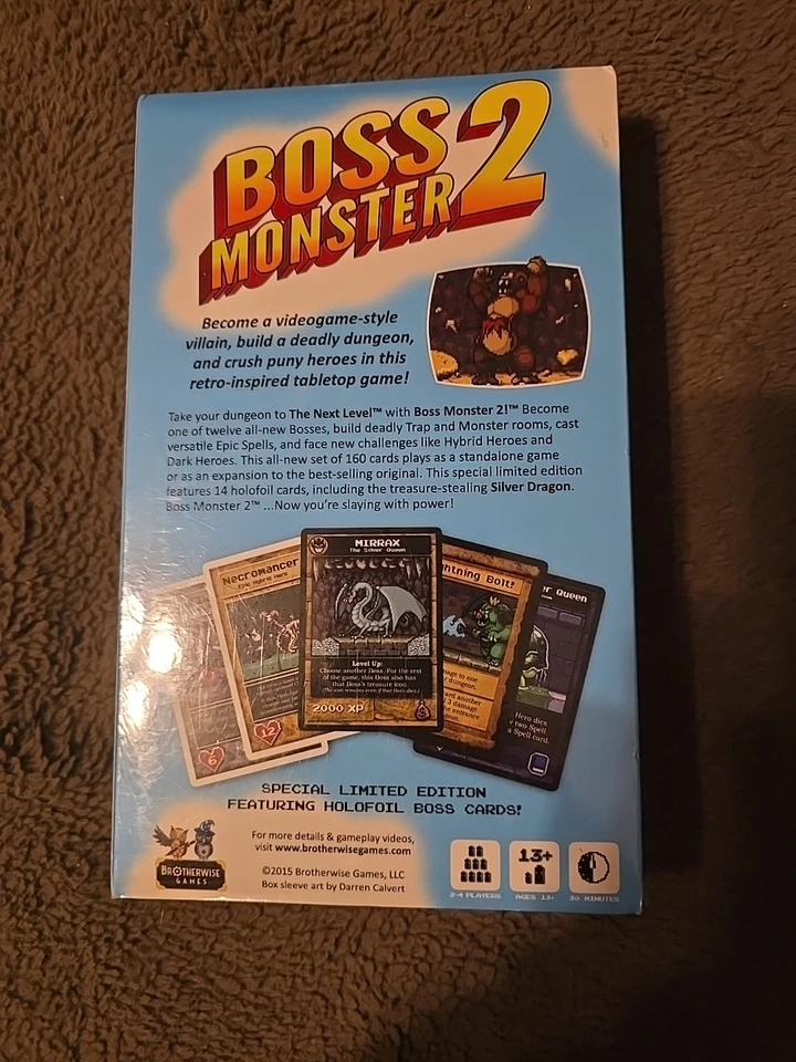 Boss Monster 2 The Next Level Edição Limitada 2015 Brotherwise Games Novo Selado - Imagem 2 de 2