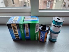 Lot of 4 Expired Kodak and Fujifilm Slide Film Rolls- 35mm and 120