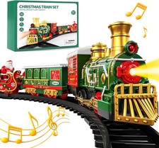 Train Set for Kids 3-5 4-7 4-8, Classic Electric Train Toys Set with Locomotive