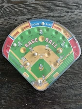 Vintage Schylling 2001 Pinball Baseball Game Mechanical Portable Tabletop Game