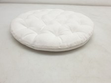 LINUM Pepper Sitzkissen Rund 37 cm aus 100% Baumwolle, Premium Stuhlkissen Rund