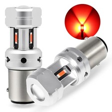 1157 LED Bulbs for Tail Brake Lights 500 Brighter Super Bright 2057 2357 Red