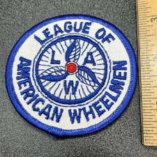 Vintage L.A.W. League of American Wheelmen Cycle Bike Patch sew on unused