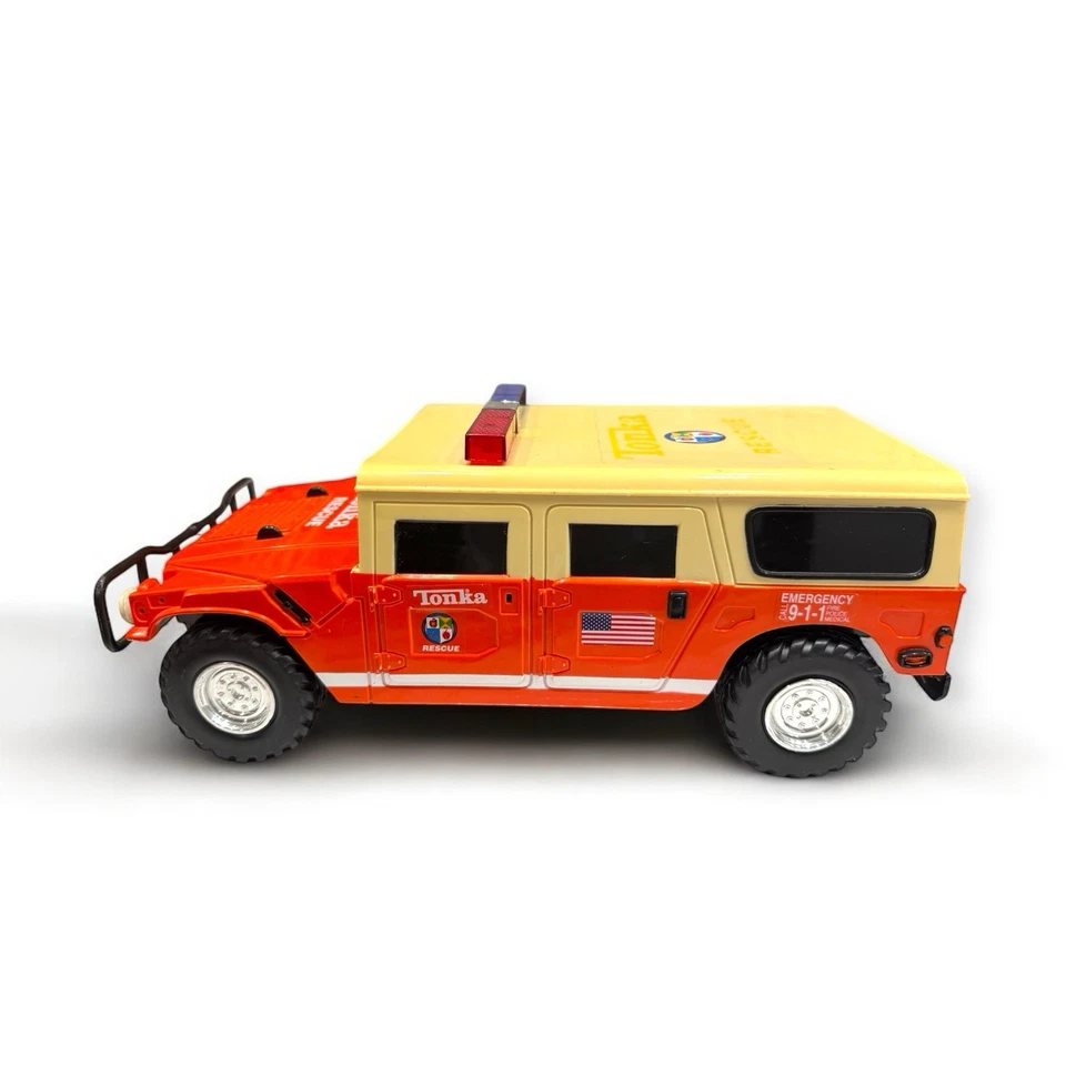 1999 Tonka Fire Rescue Metro County Hummer Lights, Sirens & Talking - Image 2 of 4
