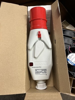 Nolta Motorschutzstecker Stecker Motorstecker 16A 5pol 6,3-9A grau rot 400V