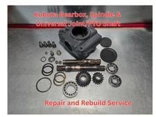 Kubota Gearbox, PTO Universal Shaft, Spindle Repair Rebuild RC RCK 48 54 60 72