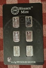 REBAJADO - Carta de hada de dientes Royal Mint y Wessex Mint 6 g de plata fina .999