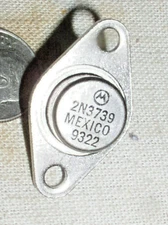 1 NEW MOTOROLA POWER AMPLIFIER TRANSISTOR 2N3739 TO-66 NPN TO-213AA 300V 1A USA