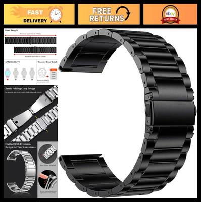 Premium Titanium Quick Release Watch Band 16mm-22mm, Metal Strap for Galaxy & Ga