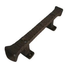 Heavy Door Handle Pull cast iron Vintage style House Barn Gate Shed 9.5" Brown 
