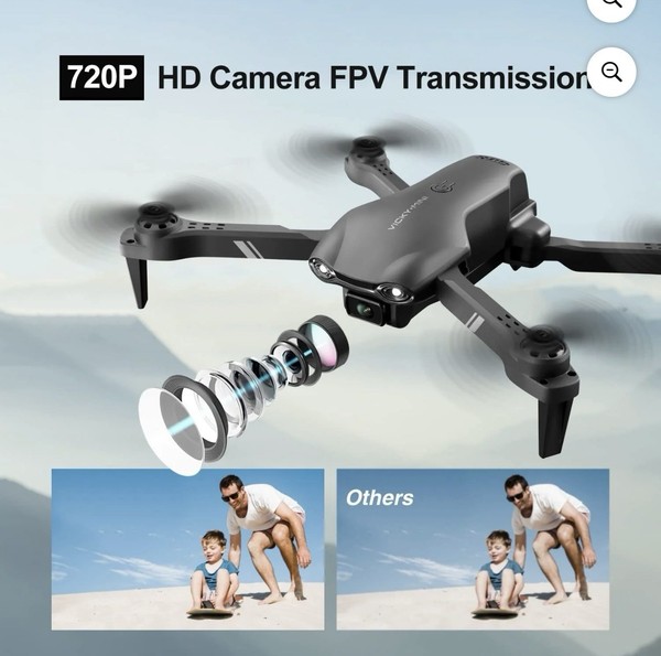 Drone 4DRC v8 con cámara HD 720P para adultos y niños FPV video en tiempo real