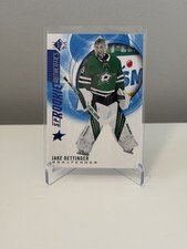 Jake Oettinger 2020-21 Upper Deck SP Hockey Rookie Authentics Blue Stars RC