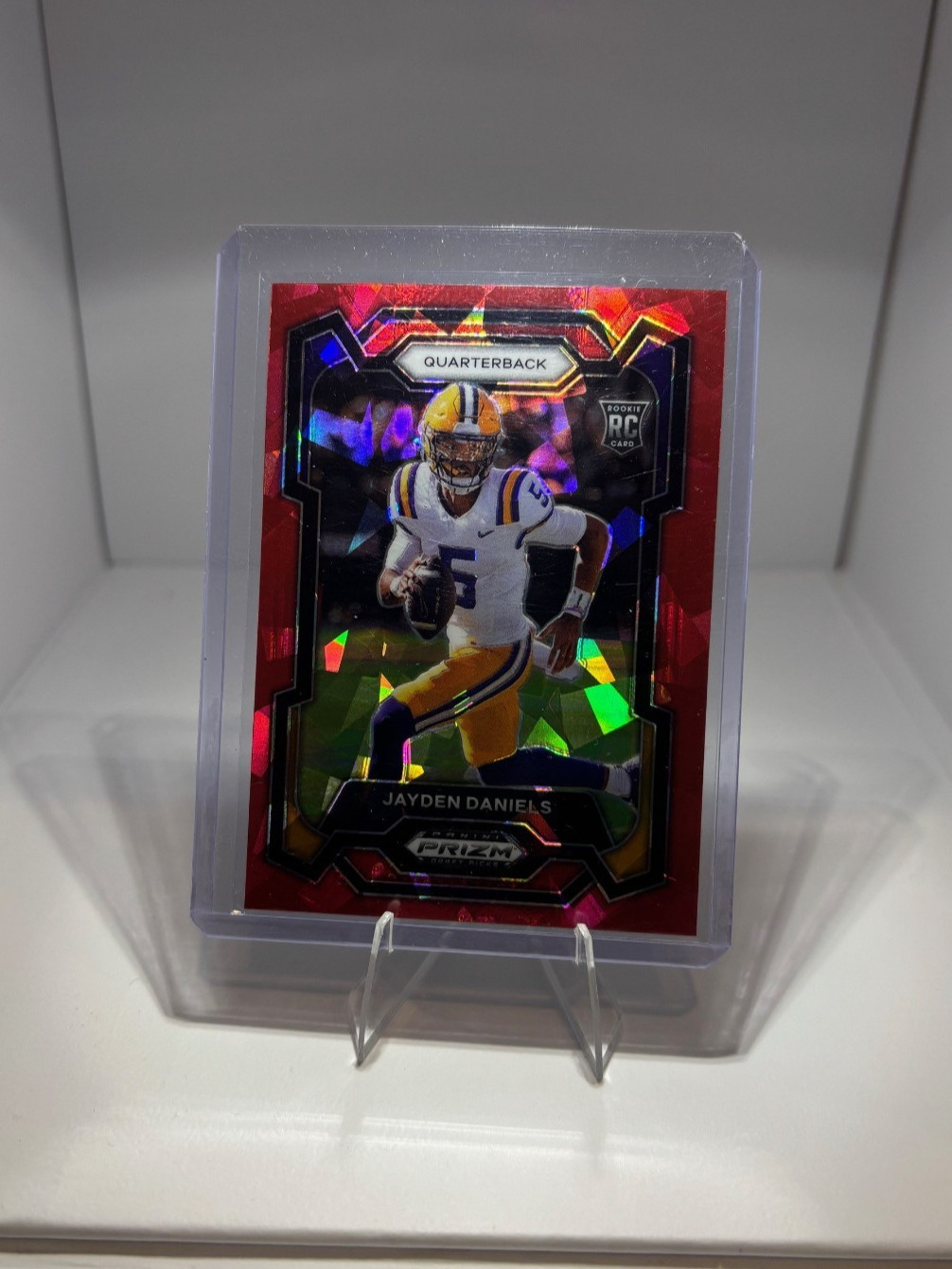 2024 Panini Prizm Draft Picks - Jayden Daniels #108 Red Ice Prizm (RC)