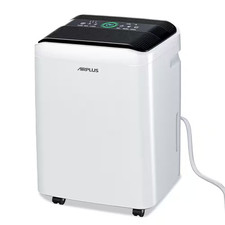 50 Pt. 4,500 Sq. Ft. Dehumidifier for Basement in White with Drain Hose, Bucket,