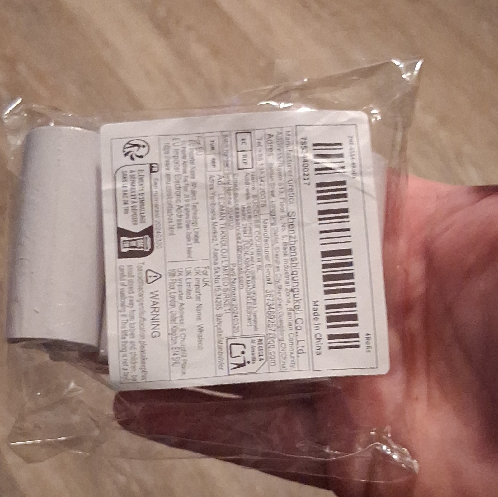 как выглядит ShenzhenShiqun ZHF-6354A-Rolls 57mm Thermal Paper Rolls for Cash Register фото