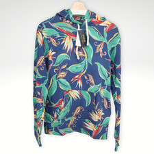 Polo Ralph Lauren Floral Tropical Print Hooded Pullover Hoodie Men s S NWT