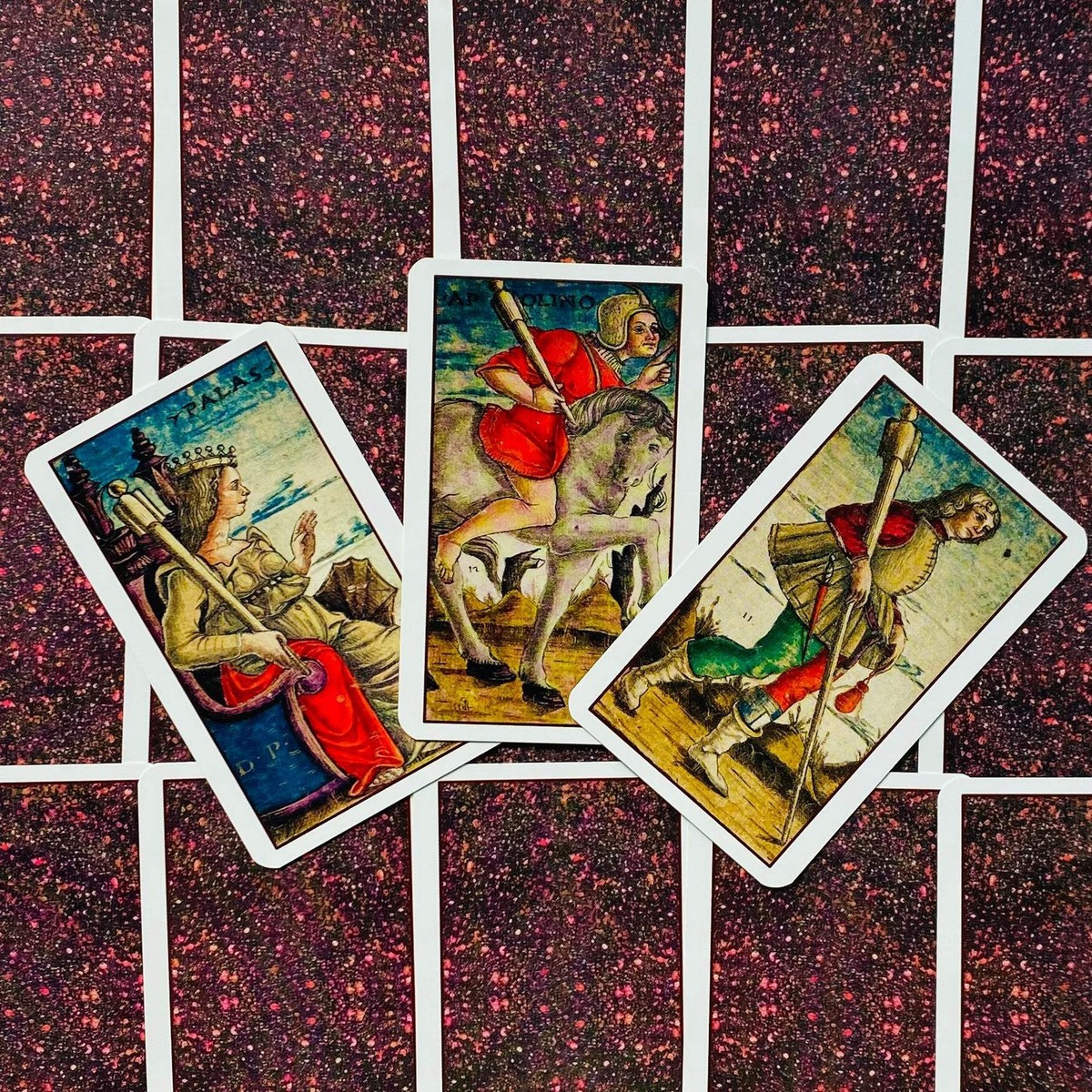 Sola Busca Tarot Mini Cards Deck Esoteric Historic Renaissance Lo