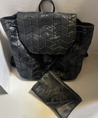 Patricia Luca Black Slanted Triangle Backpack(B-2)