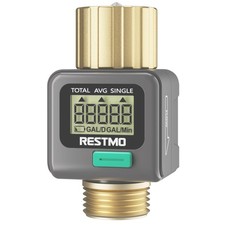 Brass Water Flow Meter for Garden Hose