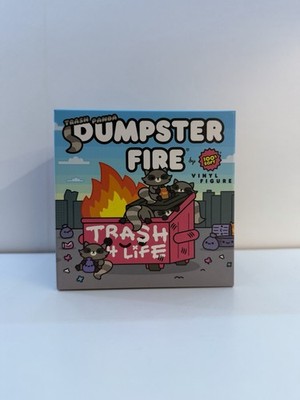 100 Percent Soft Trash Panda Dumpster Fire Vinyl Figure Collectible