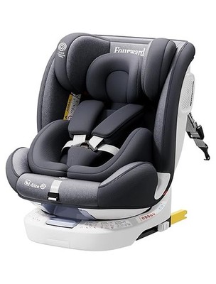 Autositz Kindersitz 360°Drehbar mit ISOFIX undRuheposition für Kleinwagen/Cabrio