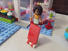 Lego Friends 3183 Stephanies Car + 3061 City Park Cafe -Missing Several Pieces