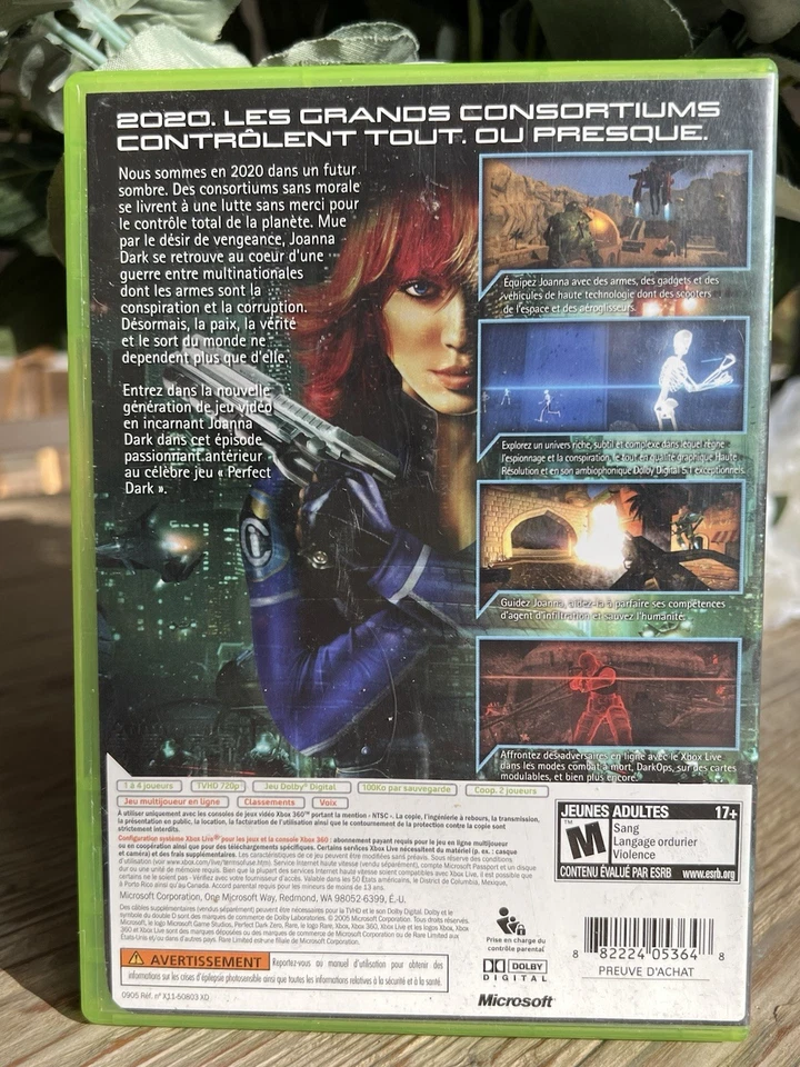 Perfect Dark Zero - Microsoft Xbox 360 - CIB complete In Box - Image 4 of 4