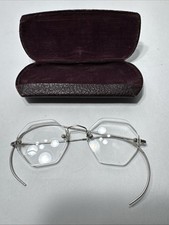 1930s AO Hexagon Vintage Eyewear With Vtg Case