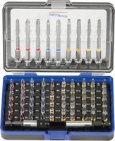 "Projahn Color Bit-Box Xl 1/4\" Markierte Bits Tx Schlitz Kreuz 6-Kant 71-Teilig"