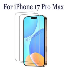 2 Pack For Apple iPhone 17 Pro Max Screen Protector Tempered Glass HD Clear Film