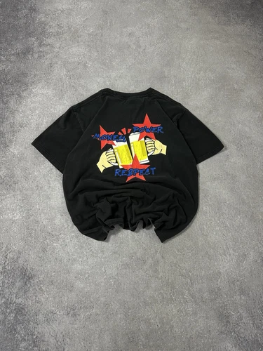 T shirt noir homme Medium M Supreme Money Power Respect FW19 Beers Cheers