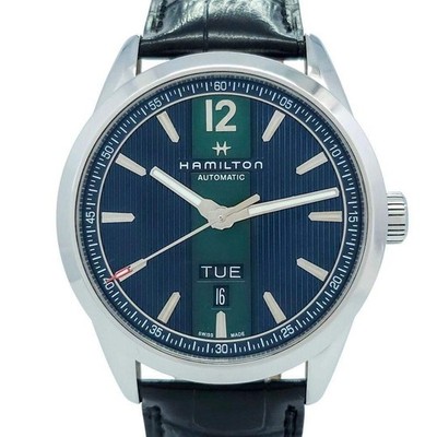 Near Mint Hamilton Broadway H435150 Automatic Dark Blue Dial Men's Watch Working