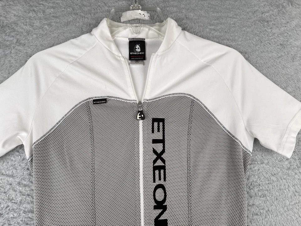 Camiseta de ciclismo Etxeondo para mujer UE mediana negra blanca cremallera completa manga corta polietileno Foto 4 de 4