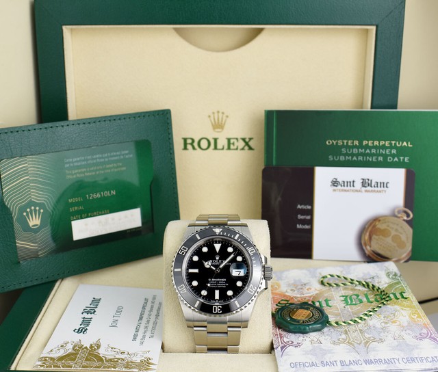 Rolex Submariner Men's Black Watch 