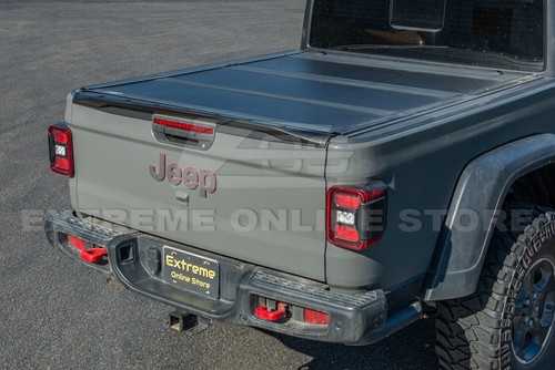 For 20-Up Jeep Gladiator EOS Performance Matte Black Rear Tailgate Lid Spoiler - Foto 5 di 18