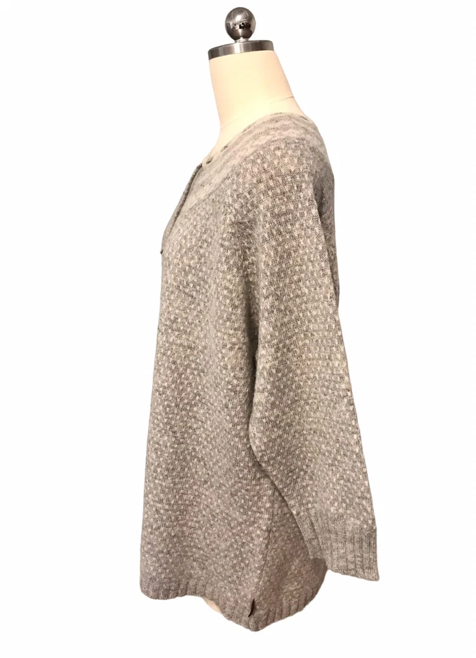 Woolrich Fair Isle Nordic Sweater Pullover Gray 3/4 Sleeve Women’s Plus Sz 2X - Image 4 of 4
