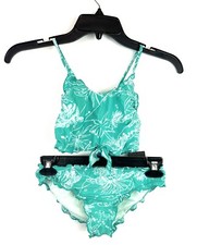 Volcom Girl  s Blue Two Piece Bikini Swimsuit Set Size 12