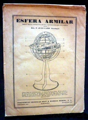 1930ca Rare and Scarce Armillary Sphere to cut and assemble - Picture 2 of 4