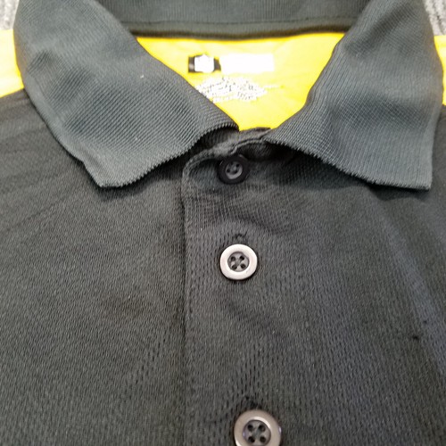 NFL Pittsburgh Steelers Shirt Men 2XL XXL Black Short Sleeve 3 Button Polo Logo - Picture 9 of 12