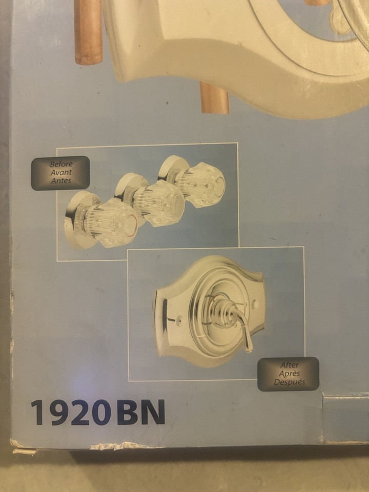 Moen Remodeling Cover Plate Model 1920BN for 2 3 Handle Tub/Shower