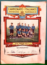 FOOTBALL NOTEBOOK 30' AMBROSIANA INTER TEAM AND MATCH INTER- ROME